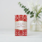 Carte De Visite PixDezines, damas de la flore/rouge (Debout devant)