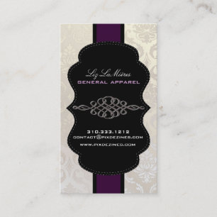 Carte De Visite PixDezines Damassé Vendôme