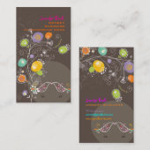 Carte De Visite PixDezines dandelions+inséparables/do-it-yourself  (Devant / Derrière)