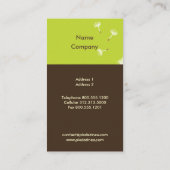 Carte De Visite PixDezines DANDELIONS MOSS VERT/DO-IT-YOURSELF COU (Dos)