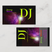 Carte De Visite PixDezines DJ+disco (Devant / Derrière)