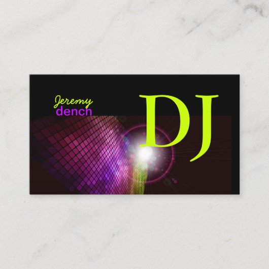 Carte De Visite PixDezines DJ+disco (Devant)