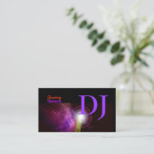 Carte De Visite PixDezines DJ+disco (Debout devant)