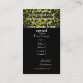 Carte De Visite PixDezines do-it-yourself arrière - plan/ /damask (Dos)