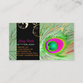 Carte De Visite PixDezines do-it-yourself arrière - plan/paon+fili (Dos)