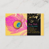 Carte De Visite PixDezines do-it-yourself arrière - plan/paon+fili (Dos)