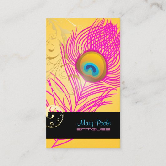 Carte De Visite PixDezines do-it-yourself arrière - plan/paon+fili (Devant)