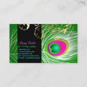 Carte De Visite PixDezines do-it-yourself arrière - plan/paon+fili (Dos)