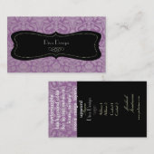 Carte De Visite PixDezines do-it-yourself couleur, damas de la flo (Devant / Derrière)