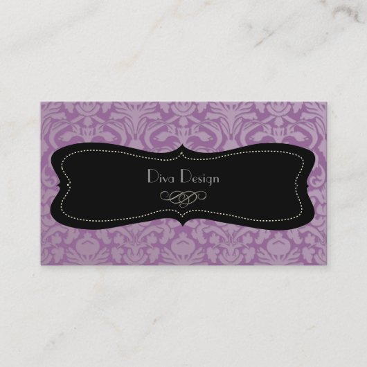 Carte De Visite PixDezines do-it-yourself couleur, damas de la flo (Devant)