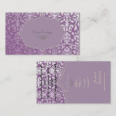 Carte De Visite PixDezines do-it-yourself couleur, damas de la flo (Devant / Derrière)