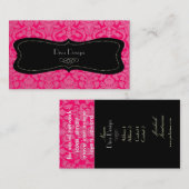 Carte De Visite PixDezines do-it-yourself couleur/damas de la flor (Devant / Derrière)