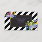 Carte De Visite PixDezines do-it-yourself couleur/rayures/laine (Dos)