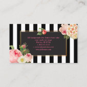 Carte De Visite PixDezines DO-IT-YOURSELF couleur/rayures primrose (Dos)