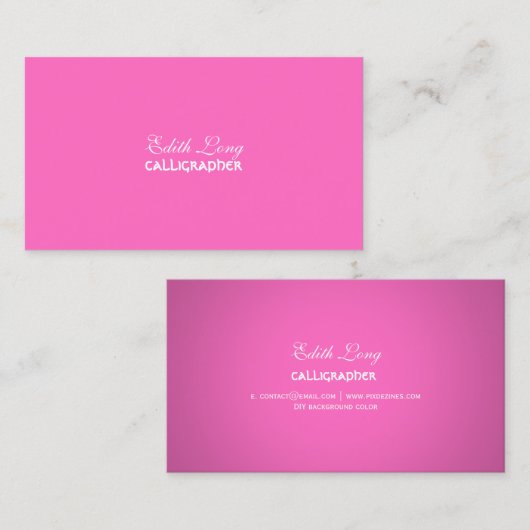 Carte De Visite PixDezines do-it-yourself couleur/uni (Devant / Derrière)