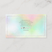 Carte De Visite PixDezines do-it-yourself Faux Monogramme Argent H (Dos)