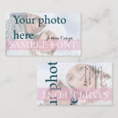Carte De Visite PixDezines do-it-yourself photo+polices (Devant / Derrière)
