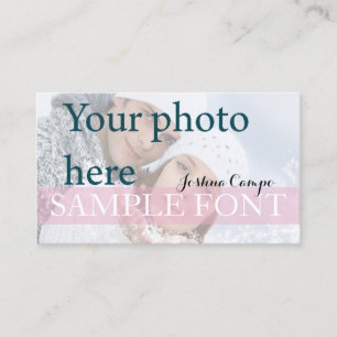 Carte De Visite PixDezines do-it-yourself photo+polices