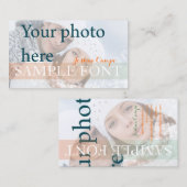 Carte De Visite PixDezines do-it-yourself photo+polices (Devant / Derrière)