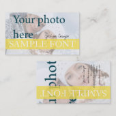 Carte De Visite PixDezines do-it-yourself photo+polices (Devant / Derrière)