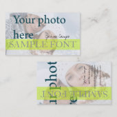 Carte De Visite PixDezines do-it-yourself photo+polices (Devant / Derrière)