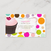 Carte De Visite PixDezines do-it-yourself pois cupcake+arc-en-ciel (Dos)