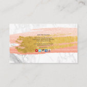 CARTE DE VISITE PIXDEZINES DO-IT-YOURSELF PROFESSION|MARBRE BLANC (Dos)