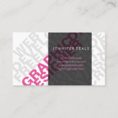 Carte De Visite PixDezines DO-IT-YOURSELF typographie/graphiste (Dos)