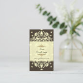 Carte De Visite PixDezines DOLCE DAMASK/CHOCOLAT SOMBRE/COULEUR DO (Debout devant)