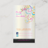 Carte De Visite PixDezines Dragonflies Rainbow Swirls (Dos)