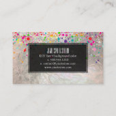 Carte De Visite PixDezines ébloui/arc-en-ciel/faux argent (Dos)