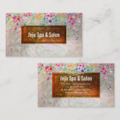 Carte De Visite PixDezines ébloui/arc-en-ciel/faux argent (Devant / Derrière)