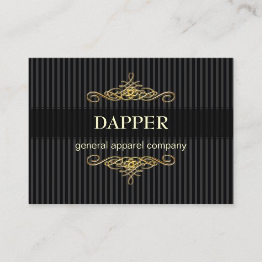 Carte De Visite PixDezines élégantes rayures de pin+défilement/do- (Devant)