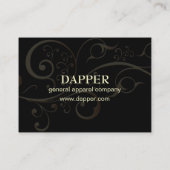 Carte De Visite PixDezines élégantes rayures de pin+défilement/do- (Dos)