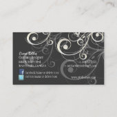 Carte De Visite PixDezines Élégants Fils De Poires (Dos)