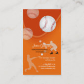 Carte De Visite PixDezines entraîneur de baseball/do-it-yourself c (Dos)