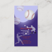 Carte De Visite PixDezines entraîneur de baseball/do-it-yourself c (Dos)