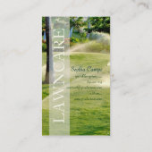 Carte De Visite PixDezines - entretien de pelouse/jardinier/police (Dos)