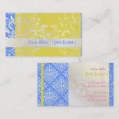 Carte De Visite PixDezines Étienne Damask (Devant / Derrière)