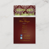 Carte De Visite PixDezines Étienne Damask (Dos)