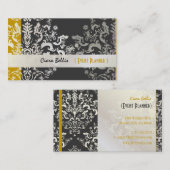 Carte De Visite PixDezines Étienne Damask/do-it-yourself couleurs (Devant / Derrière)