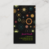 Carte De Visite PixDezines Étoiles Rétro (Dos)