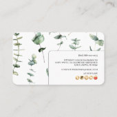 Carte De Visite PixDezines Eucalyptus vert (Dos)
