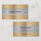 Carte De Visite PixDezines fausse brosse métal/do-it-yourself poli (Devant / Derrière)