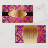 Carte De Visite PixDezines fausse or Joséphine Damask/do-it-yourse (Devant / Derrière)