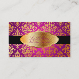 Carte De Visite PixDezines fausse or Joséphine Damask/do-it-yourse