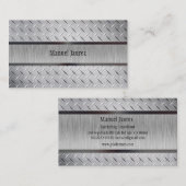 Carte De Visite PixDezines fausse plaque d'acier/polices do-it-you (Devant / Derrière)