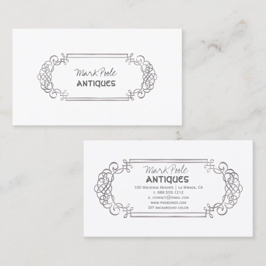 Carte De Visite PixDezines faux argent rouleaux antiques/do-it-you (Devant / Derrière)