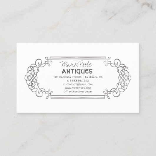 Carte De Visite PixDezines faux argent rouleaux antiques/do-it-you (Dos)