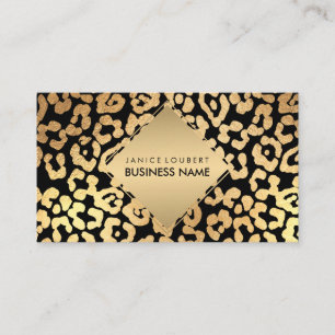 Carte De Visite PixDezines Faux Gold Jaguar Spots/do-it-yourself c